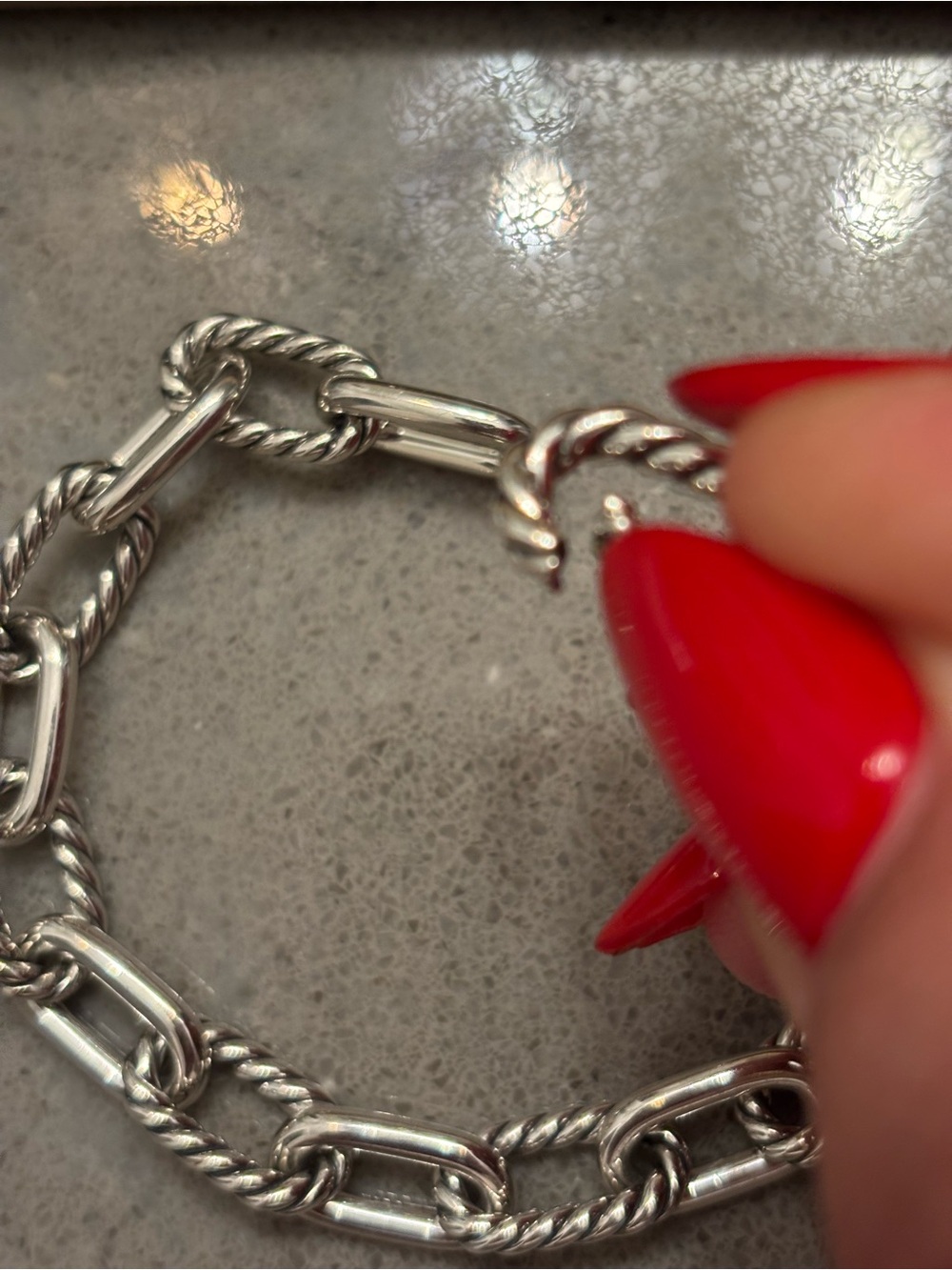 David Yurman Sterling Silver Madison Chain Bracelet updated with DY stamp photo - Picture 4 of 13